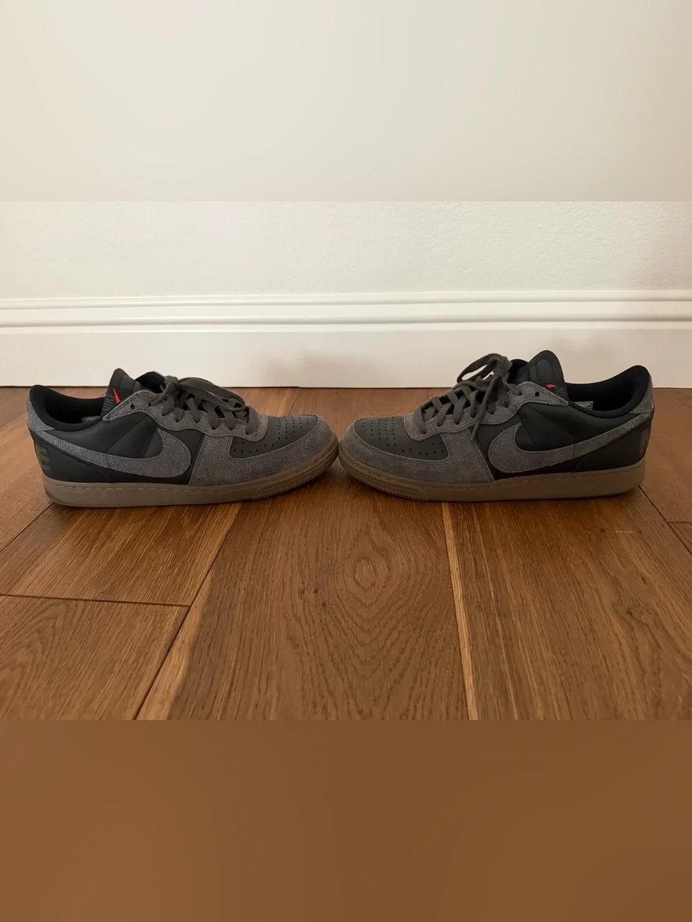 Nike Terminator Low Black Medium Ash Gum Suede Sneakers - In like new condition.